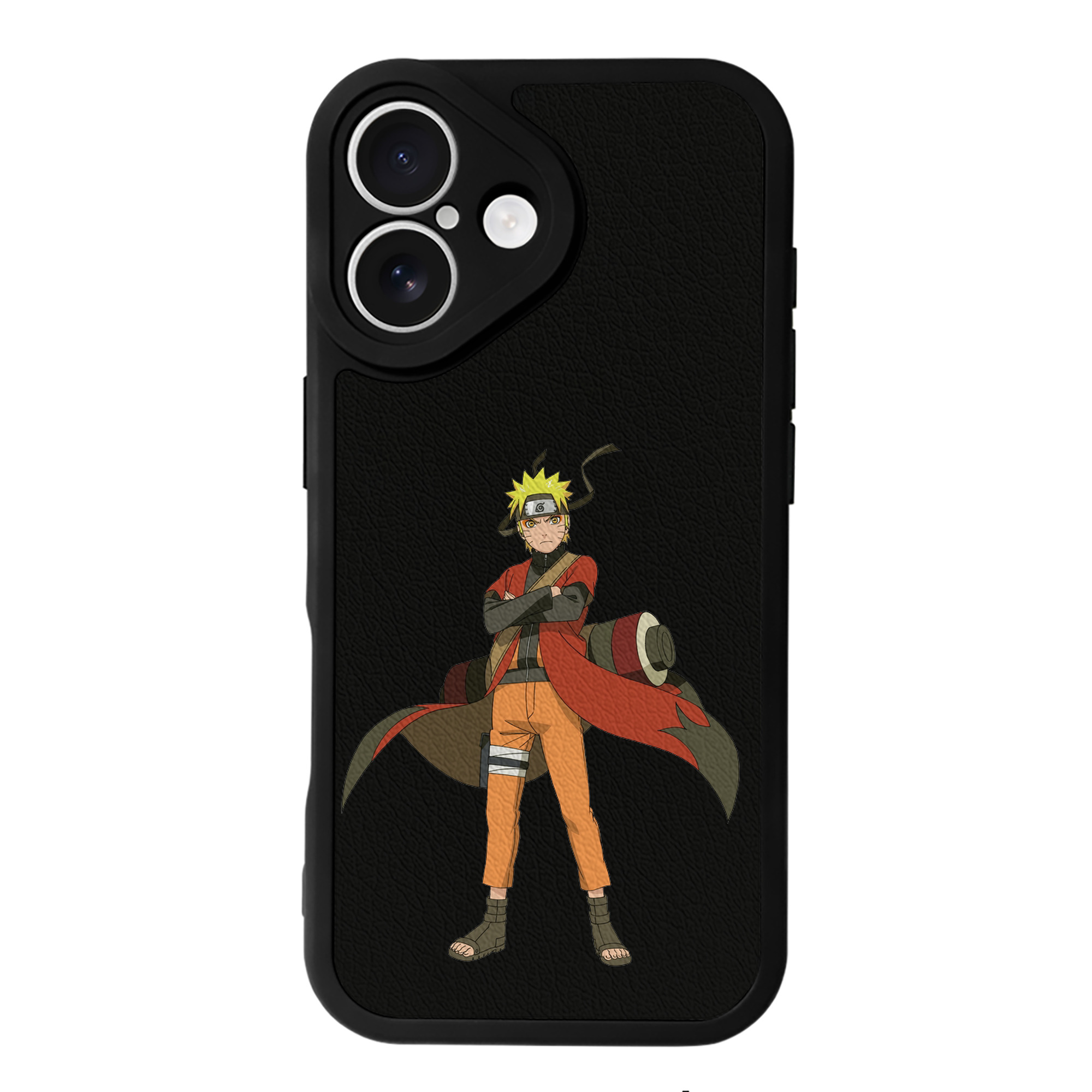 （画像用） NARUTO -ナルト- うずまき ナルト Uzumaki Naruto 【iPhone 16シリーズ対応】シリコンスマホケース（レザー調） 材質：シリコン